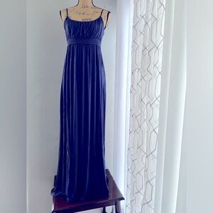 Soprano Empire Waist Navy Blue Maxi Dress Size L